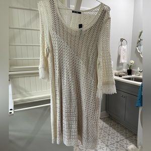 Nic and Zoe White crochet dress